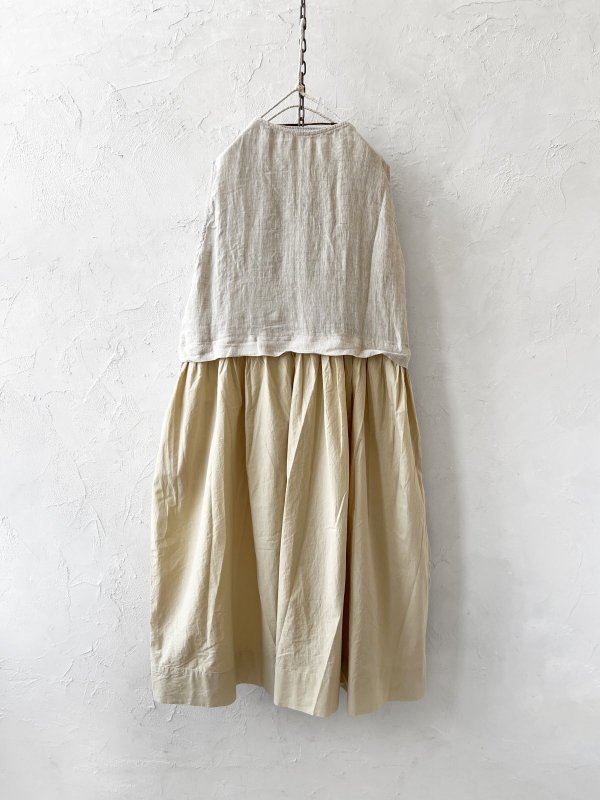 画像8: SO／ドッキングノースリーブワンピース・ナチュラル (8)