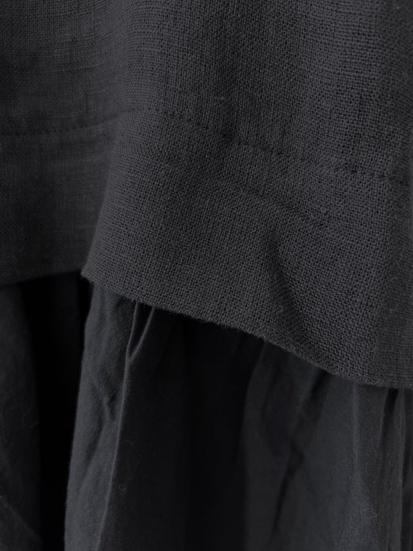 画像3: SO／ドッキングノースリーブワンピース・ブラック (3)