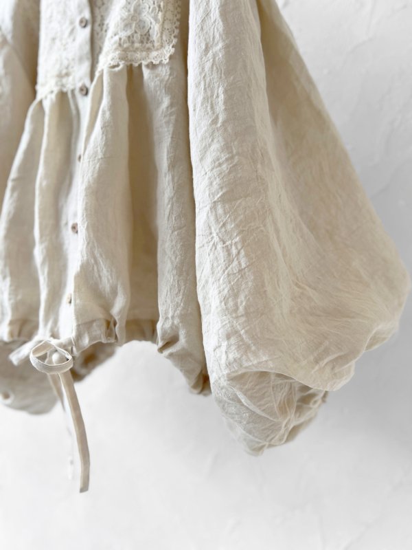 画像5: MARCHE' DE SOEUR／大きなバルーン袖のブラウス・ミルク (5)