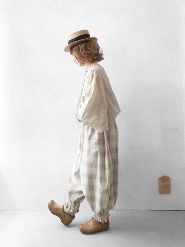 画像11: MARCHE' DE SOEUR／大きなバルーン袖のブラウス・ミルク (11)