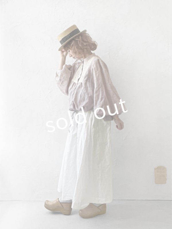 画像15: MARCHE' DE SOEUR／大きなバルーン袖のブラウス・生成り (15)