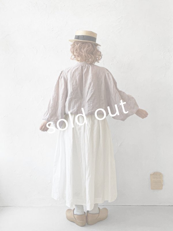 画像16: MARCHE' DE SOEUR／大きなバルーン袖のブラウス・生成り (16)