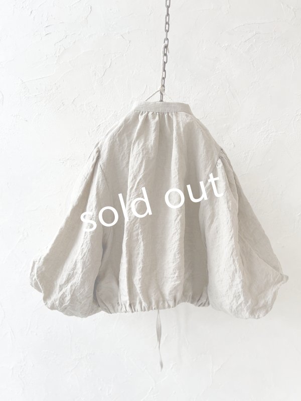 画像10: MARCHE' DE SOEUR／大きなバルーン袖のブラウス・生成り (10)