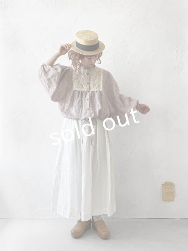 画像14: MARCHE' DE SOEUR／大きなバルーン袖のブラウス・生成り (14)