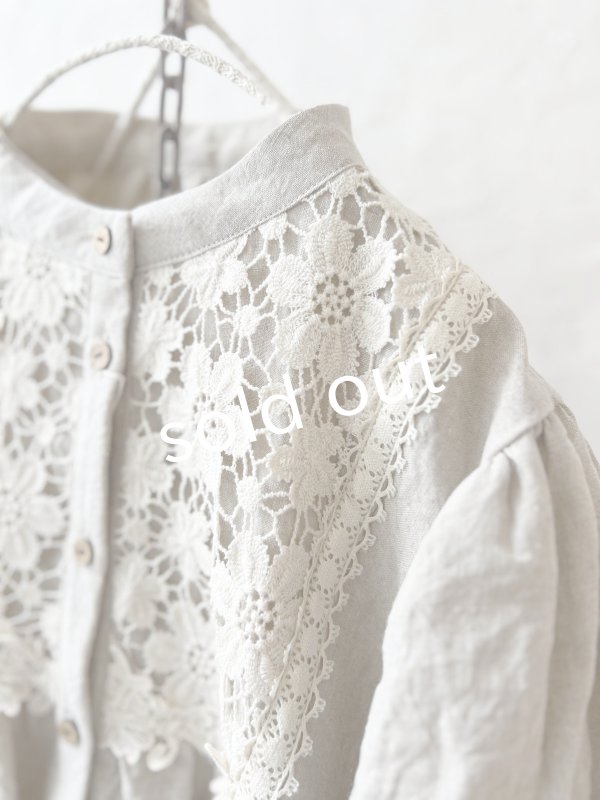 画像3: MARCHE' DE SOEUR／大きなバルーン袖のブラウス・生成り (3)