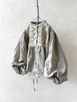 画像2: MARCHE' DE SOEUR／大きなバルーン袖のブラウス・うすグレーB (2)