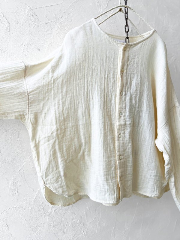 画像7: seasew.／301 ダブルガーゼブラウス・オフ (7)