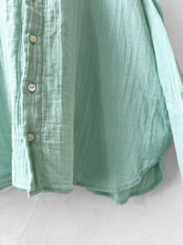 画像4: seasew.／301 ダブルガーゼブラウス・ミント (4)
