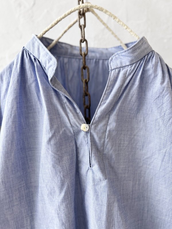 画像3: seasew.／202 スキッパーブラウス・ブルー (3)