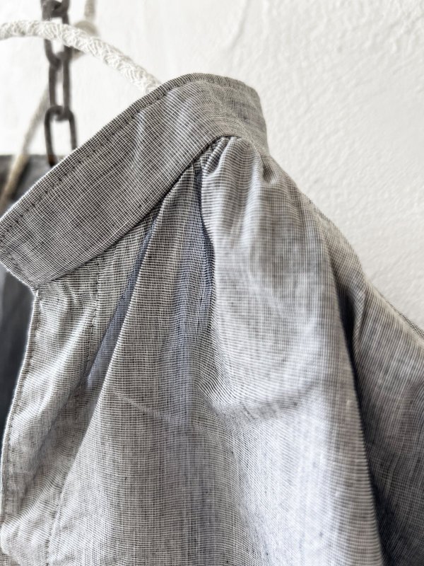 画像4: seasew.／202 スキッパーブラウス・杢ブラック (4)