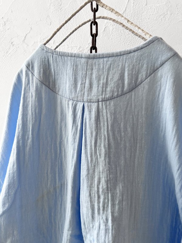 画像8: seasew.／301 ダブルガーゼブラウス・サックス (8)