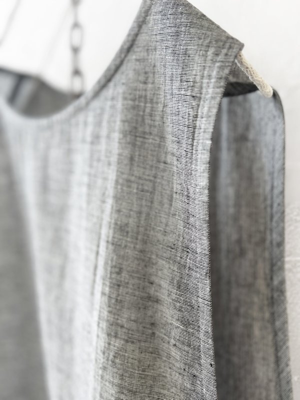 画像4: nous rendent heureux／エプロンワンピース・シャンブレー (4)