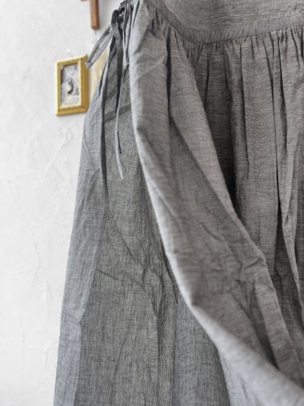 画像8: nous rendent heureux／エプロンワンピース・シャンブレー (8)