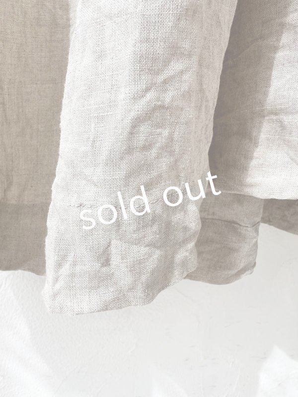 画像5: MARCHE' DE SOEUR／オランダリネン ラッフルギャザーワンピース・生成り (5)