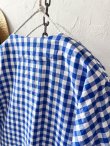 画像9: MARCHE' DE SOEUR／スキッパーギャザーワンピース・青ギンガム (9)
