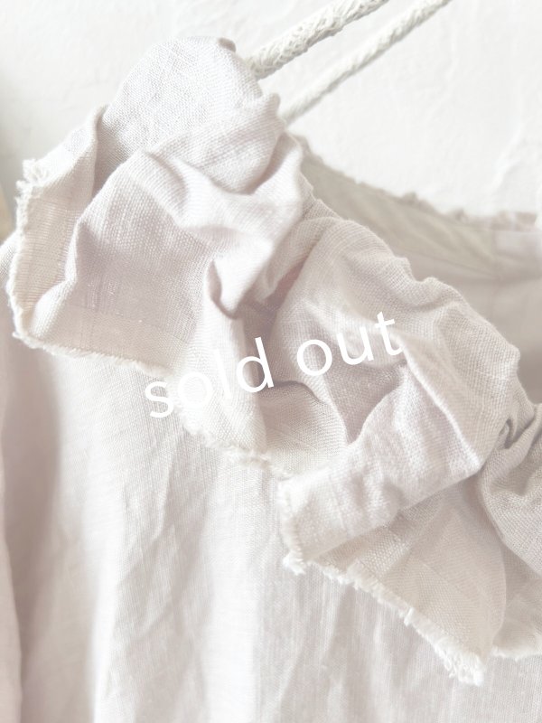 画像4: MARCHE' DE SOEUR／ラッフルギャザーワンピース・ピンクベージュ (4)