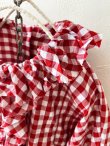画像3: MARCHE' DE SOEUR／フローフリルブラウス・赤ギンガム (3)