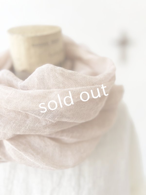 画像2: Branch m'／リネンガーゼスヌード・ライトピンク (2)