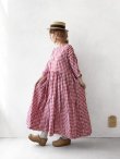 画像12: MARCHE' DE SOEUR／スキッパーギャザーワンピース・赤ギンガム (12)