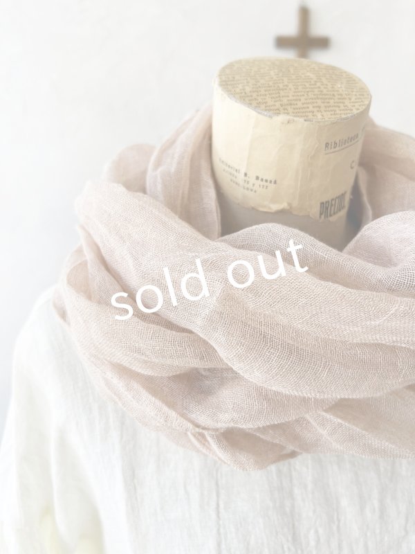 画像3: Branch m'／リネンガーゼスヌード・ライトピンク (3)