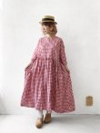 画像11: MARCHE' DE SOEUR／スキッパーギャザーワンピース・赤ギンガム (11)