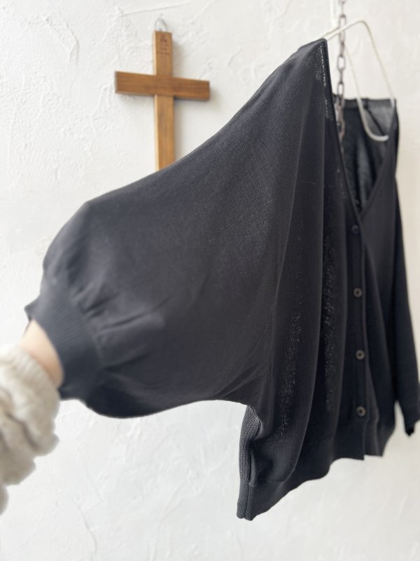 画像4: Crea delice／ドルマン袖のカーディガン・チャコール (4)