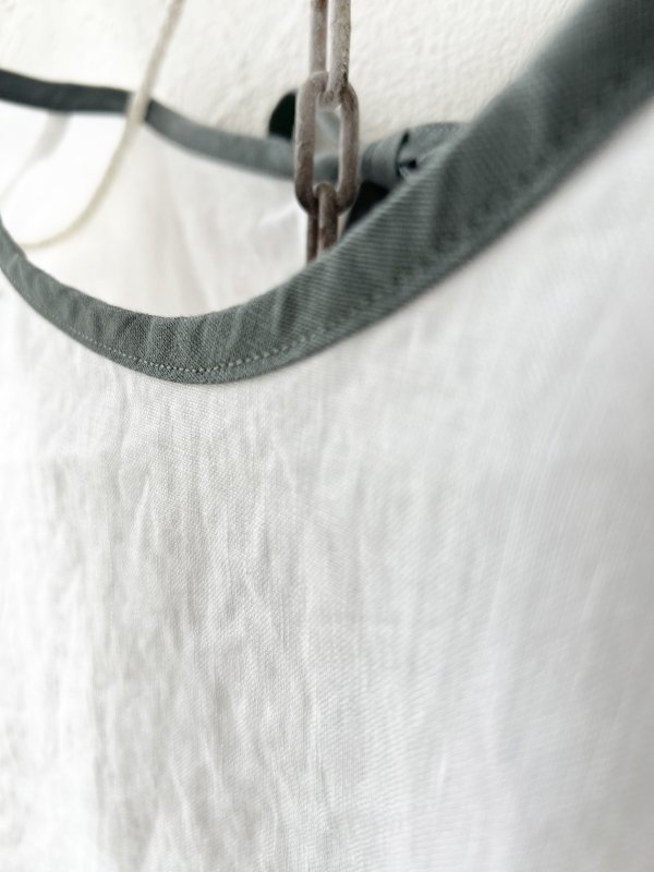 画像3: Crea delice／パイピングりぼんブラウス・オフ (3)