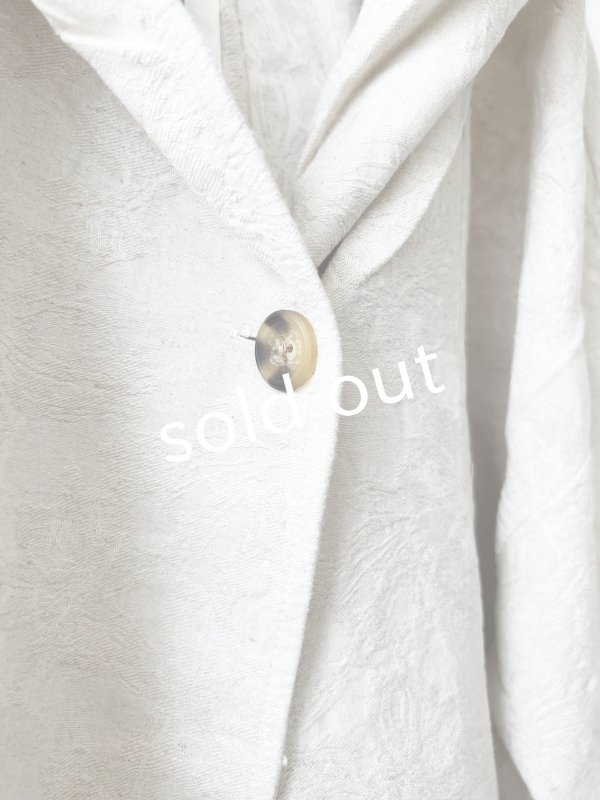 画像3: Crea delice／ジャガードフードジャケット・ベージュ (3)