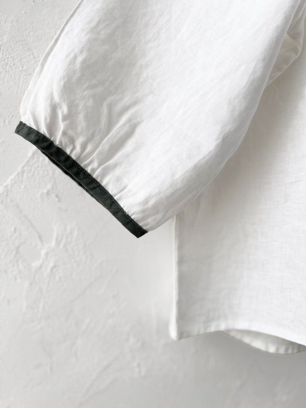 画像4: Crea delice／パイピングりぼんブラウス・オフ (4)