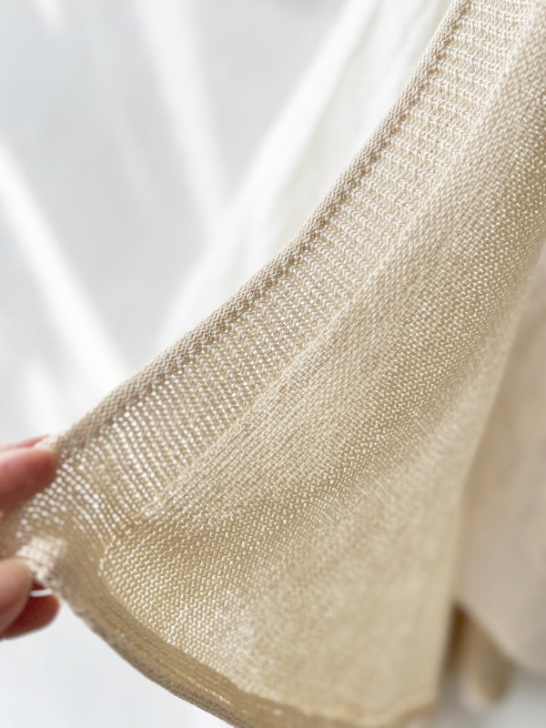 画像6: Crea delice／ショールカラージレ・ベージュ (6)