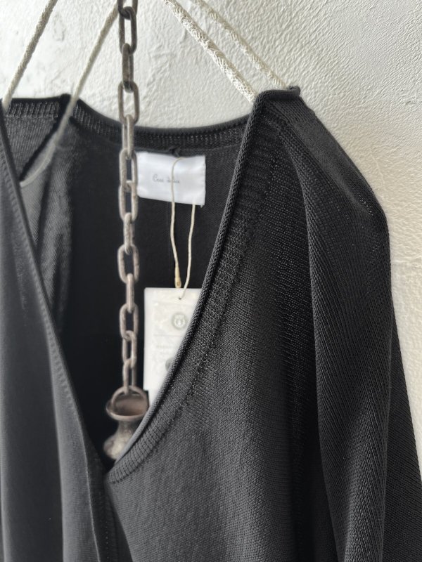 画像2: Crea delice／ドルマン袖のカーディガン・チャコール (2)