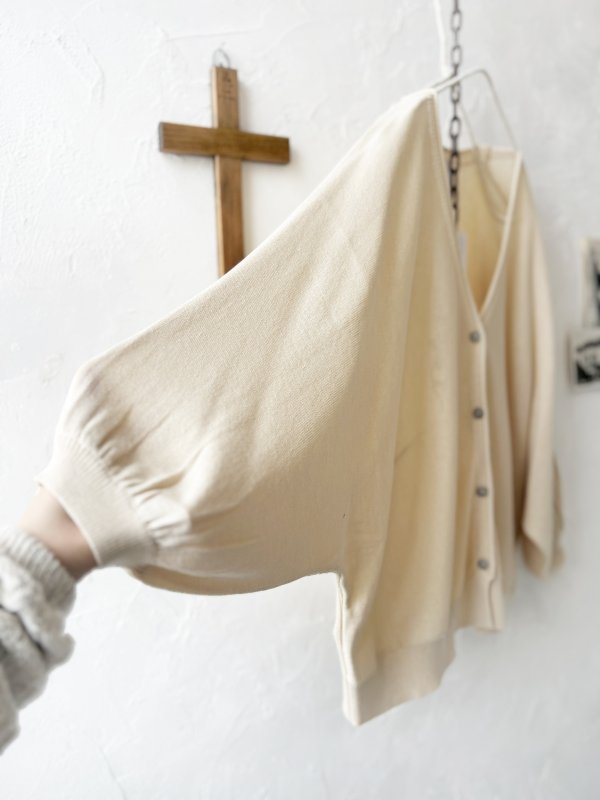 画像5: Crea delice／ドルマン袖のカーディガン・ベージュ (5)