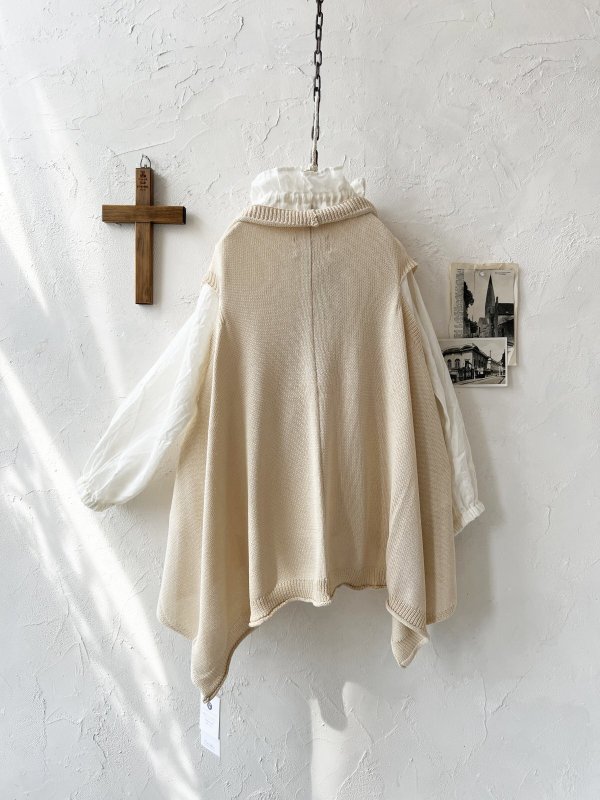 画像7: Crea delice／ショールカラージレ・ベージュ (7)