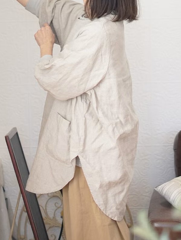 画像12: Branch m'／リネンチュニック・生成り (12)