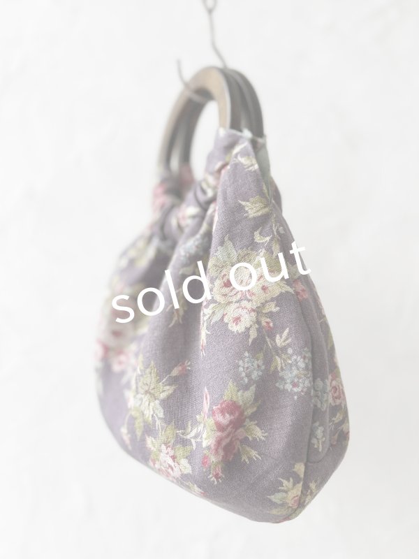 画像3: MARCHE' DE SOEUR／木の持ち手バッグ・アッシュパープルローズ (3)
