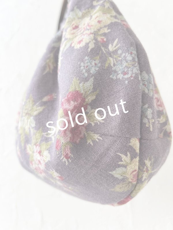 画像4: MARCHE' DE SOEUR／木の持ち手バッグ・アッシュパープルローズ (4)