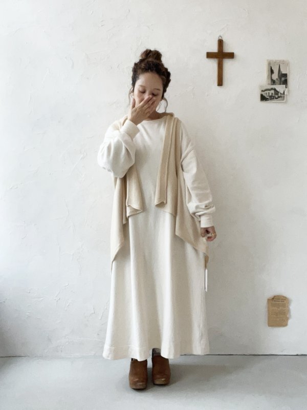 画像9: Crea delice／ショールカラージレ・ベージュ (9)