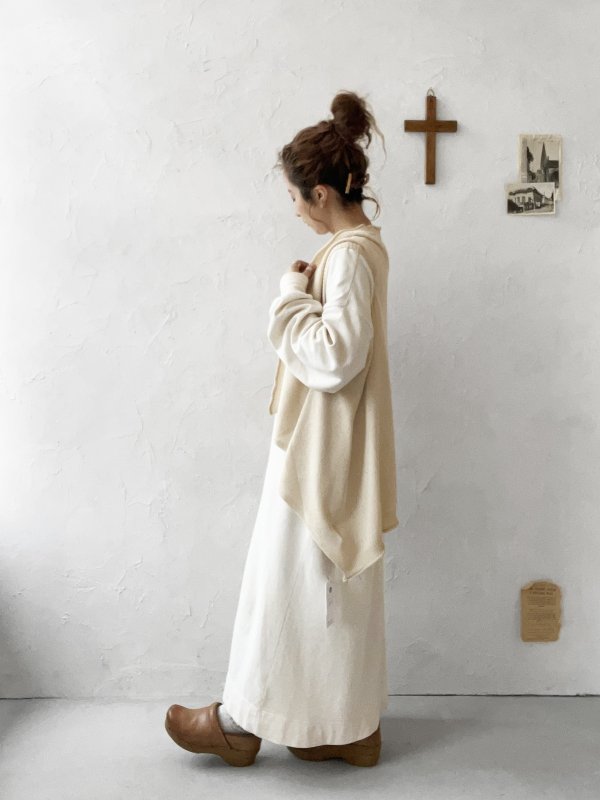 画像10: Crea delice／ショールカラージレ・ベージュ (10)