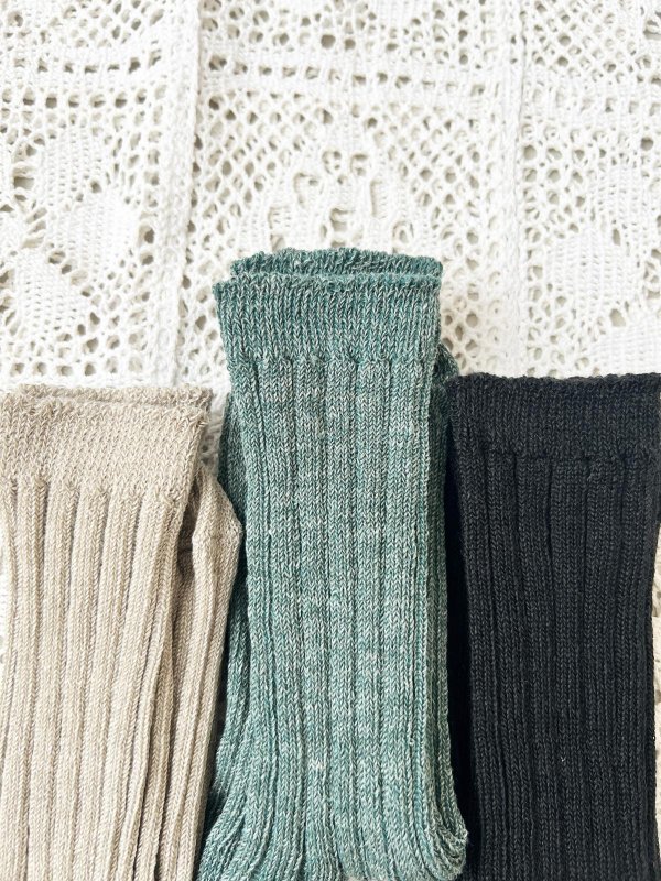 画像3: Branch m'／さらっとリネン天竺ソックス (3)