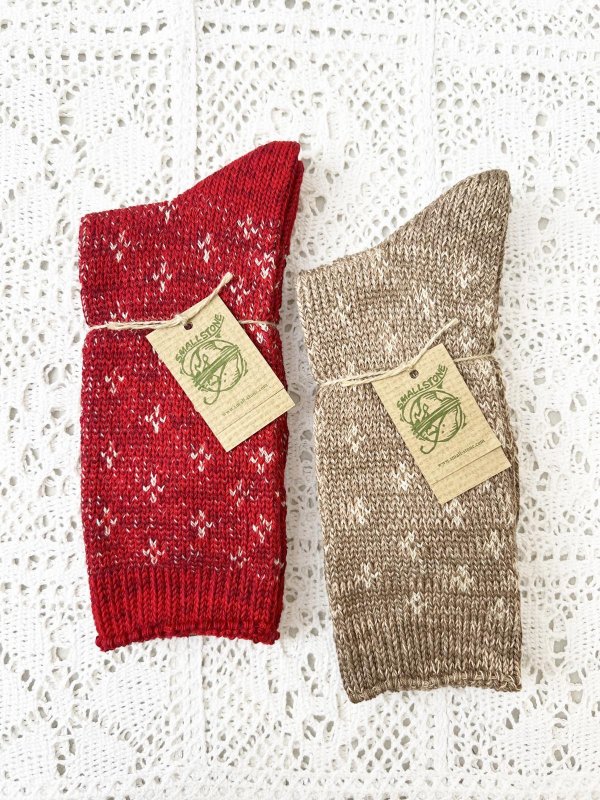 画像2: SMALL STONE／フラワードットソックス (2)