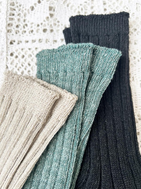 画像4: Branch m'／さらっとリネン天竺ソックス (4)