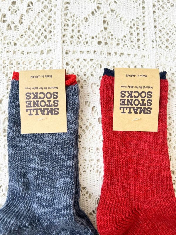 画像3: SMALL STONE／バイカラープレーンソックス (3)