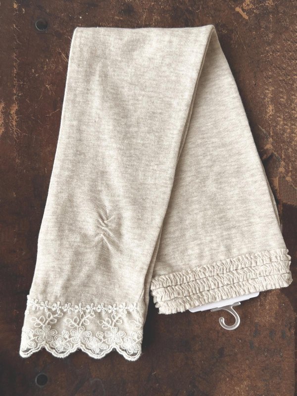 画像3: monami／コットンUVロングアームカバー・３段ギャザー (3)