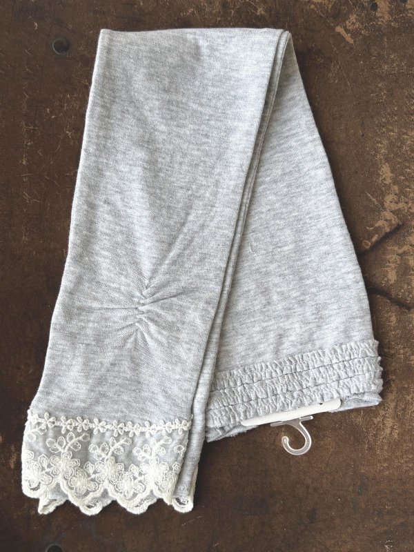 画像4: monami／コットンUVロングアームカバー・３段ギャザー (4)