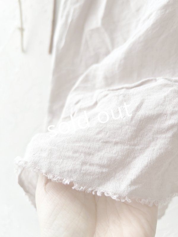 画像8: MARCHE' DE SOEUR／大きなラッフル襟のチュニック・ファナージュピンクに生成り襟 (8)