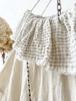 画像5: MARCHE' DE SOEUR／大きなラッフル襟のチュニック・ファナージュミルクにワッフルベージュ襟 (5)