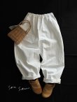 画像1: seasew.／510 ホワイトデニムコクーンパンツ (1)