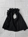 画像8: Reliure／FRILL VEST・Black linen (8)