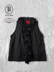 画像4: Reliure／FRILL VEST・Black linen (4)