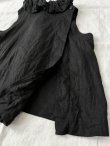 画像10: Reliure／FRILL VEST・Black linen (10)